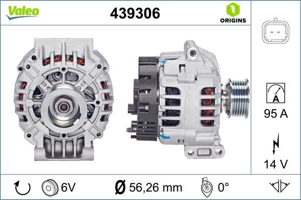VALEO 439306 - Генератор autocars.com.ua
