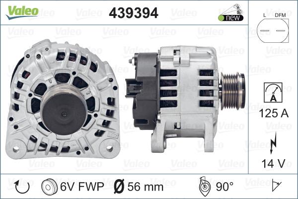 Valeo 439394 - Генератор autodnr.net