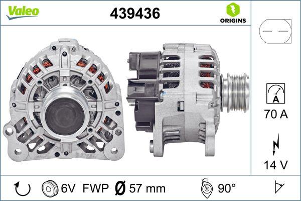 VALEO 439436 - Генератор autocars.com.ua