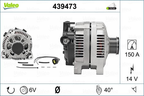 Valeo 439473 - Генератор avtokuzovplus.com.ua