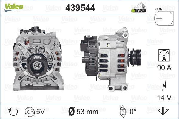 Valeo 439544 - Генератор autocars.com.ua