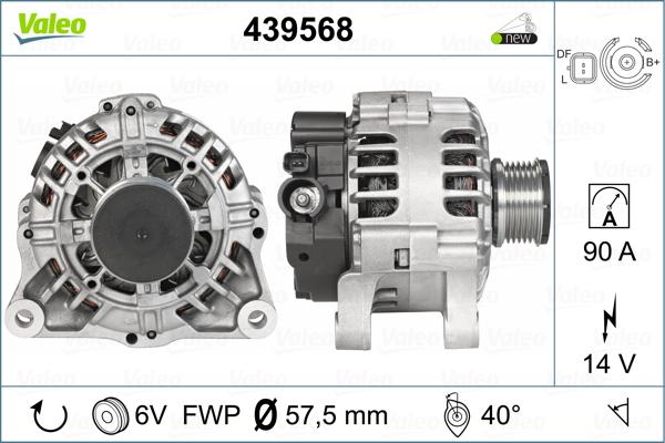 Valeo 439568 - Генератор avtokuzovplus.com.ua