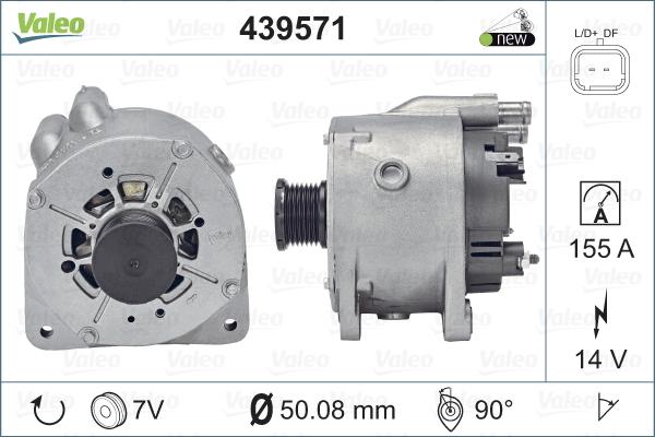 Valeo 439571 - Генератор autodnr.net