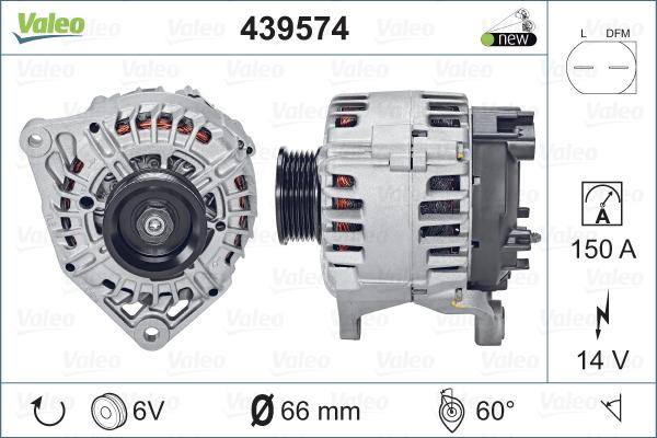 Valeo 439574 - Генератор autodnr.net