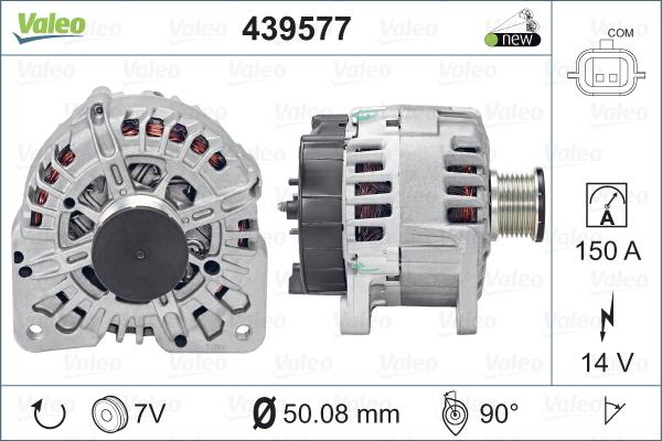 Valeo 439577 - Генератор autocars.com.ua