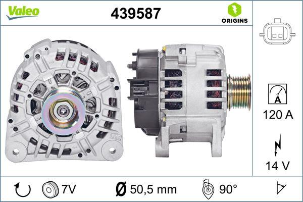 VALEO 439587 - Генератор autocars.com.ua