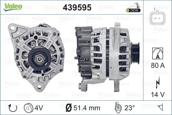 Valeo 439595 - Генератор avtokuzovplus.com.ua