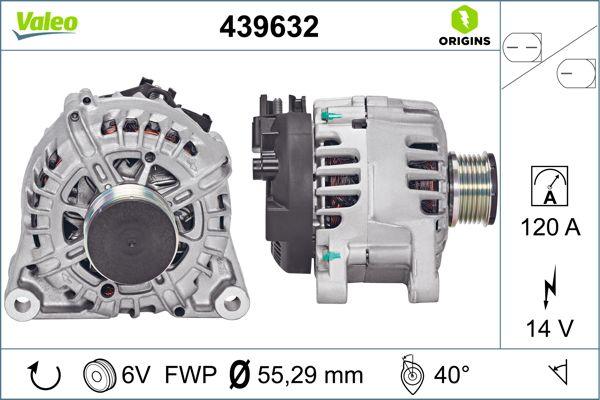 VALEO 439632 - Генератор autocars.com.ua