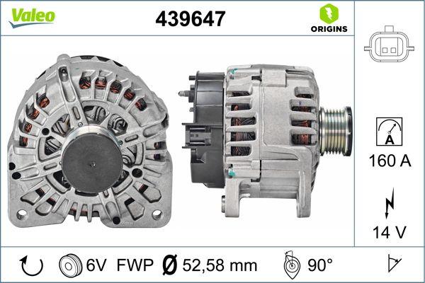 VALEO 439647 - Генератор autocars.com.ua