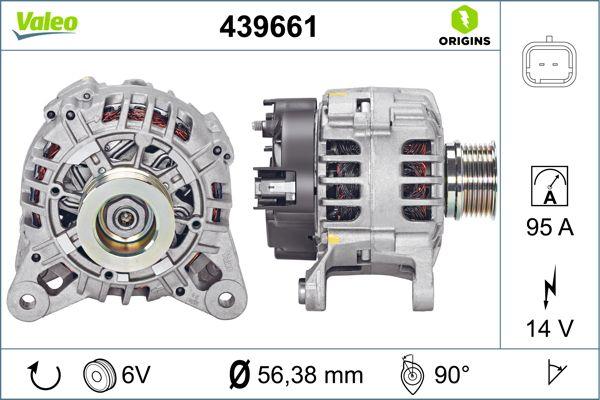 VALEO 439661 - Генератор autocars.com.ua