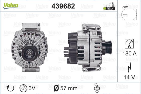 Valeo 439682 - Генератор autocars.com.ua