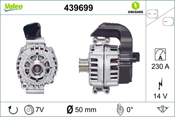 VALEO 439699 - Генератор autocars.com.ua