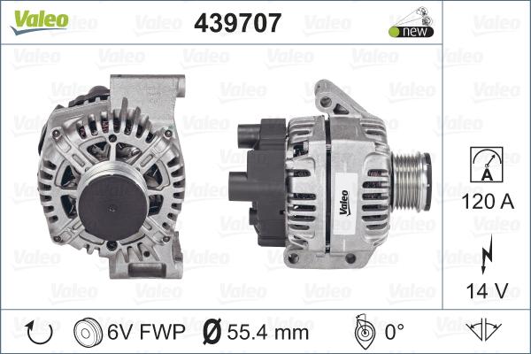 Valeo 439707 - Генератор autodnr.net