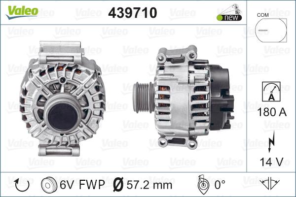 Valeo 439710 - Генератор autodnr.net