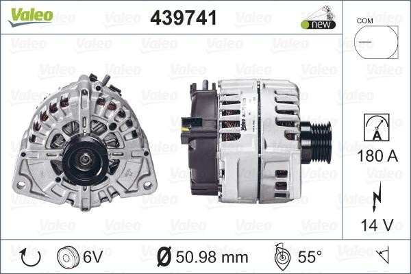 Valeo 439741 - Генератор autocars.com.ua