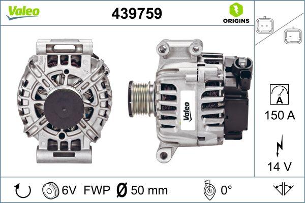 VALEO 439759 - Генератор autocars.com.ua