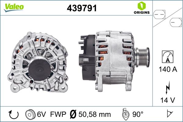 VALEO 439791 - Генератор autocars.com.ua