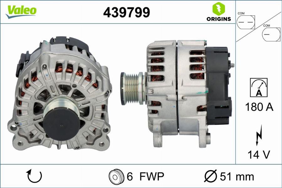 Valeo 439799 - Генератор autodnr.net