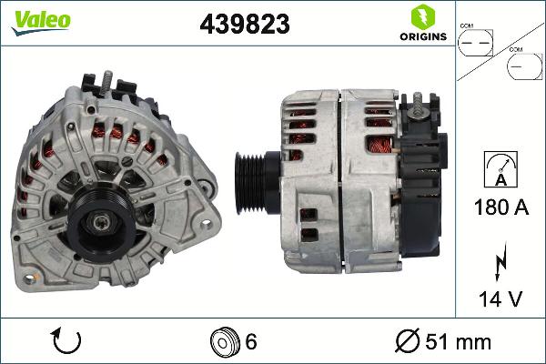 VALEO 439823 - Генератор autocars.com.ua