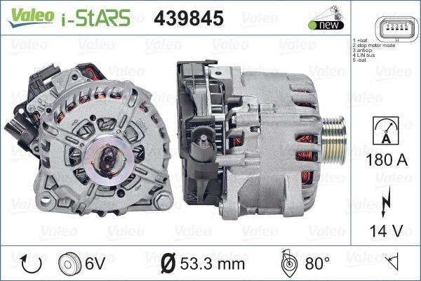 Valeo 439845 - Генератор autocars.com.ua