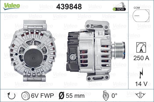 Valeo 439848 - Генератор avtokuzovplus.com.ua