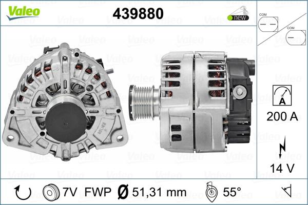 Valeo 439880 - Генератор avtokuzovplus.com.ua