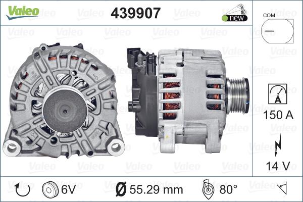 Valeo 439907 - Генератор autocars.com.ua