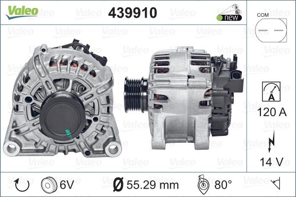 Valeo 439910 - Генератор avtokuzovplus.com.ua