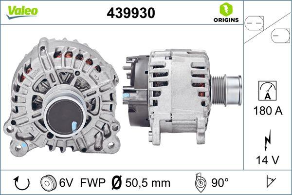 VALEO 439930 - Генератор autocars.com.ua