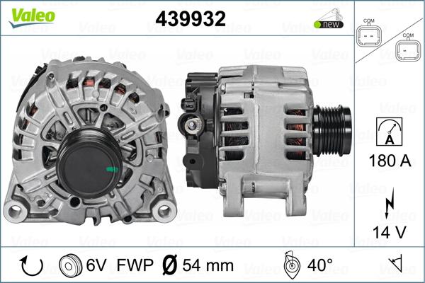 Valeo 439932 - Генератор autocars.com.ua