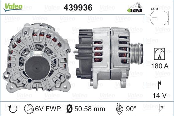 Valeo 439936 - Генератор autodnr.net