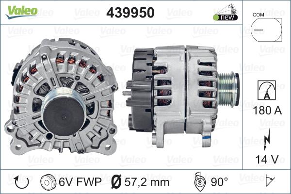 Valeo 439950 - Генератор avtokuzovplus.com.ua