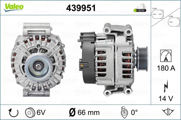 Valeo 439951 - Генератор avtokuzovplus.com.ua