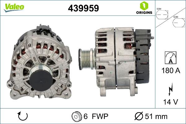 VALEO 439959 - Генератор autocars.com.ua