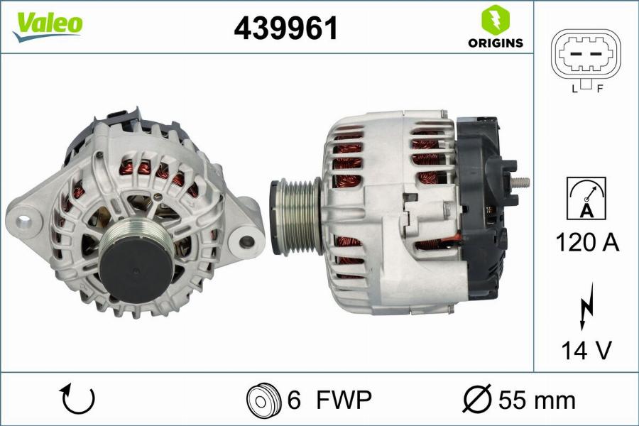 Valeo 439961 - Генератор autodnr.net