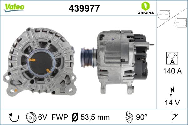 Valeo 439977 - Генератор avtokuzovplus.com.ua