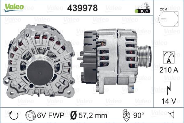 Valeo 439978 - Генератор avtokuzovplus.com.ua