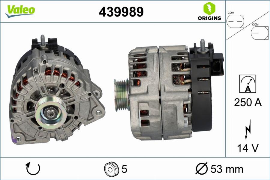 Valeo 439989 - Генератор autocars.com.ua