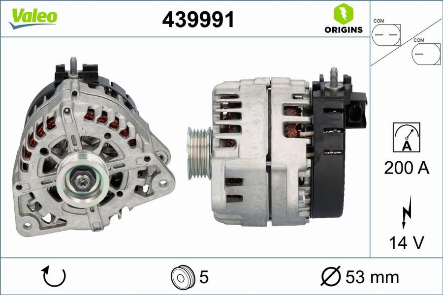 Valeo 439991 - Генератор avtokuzovplus.com.ua