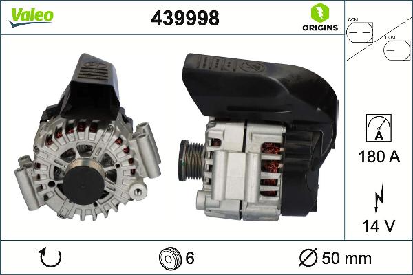 VALEO 439998 - Генератор autocars.com.ua