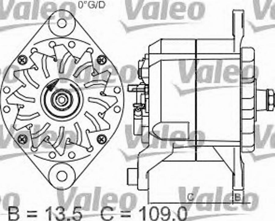 Valeo 440013 - Генератор autocars.com.ua