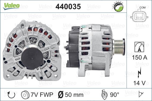 Valeo 440035 - Генератор autocars.com.ua