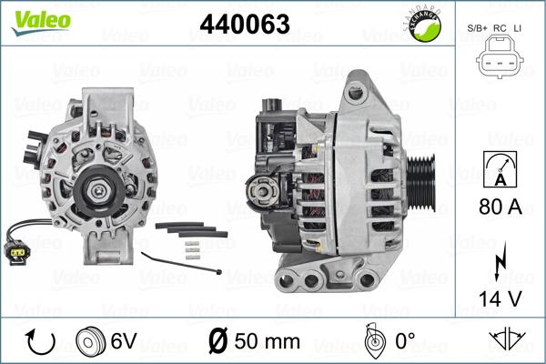 Valeo 440063 - Генератор avtokuzovplus.com.ua