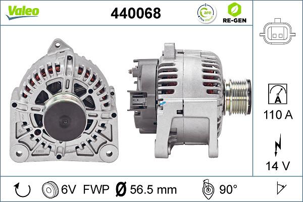 VALEO 440068 - Генератор autocars.com.ua