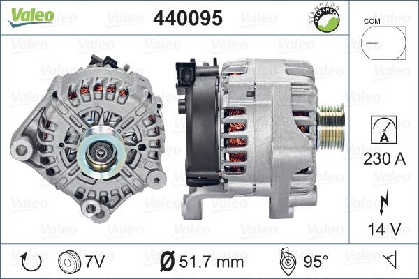 Valeo 440095 - Генератор autocars.com.ua