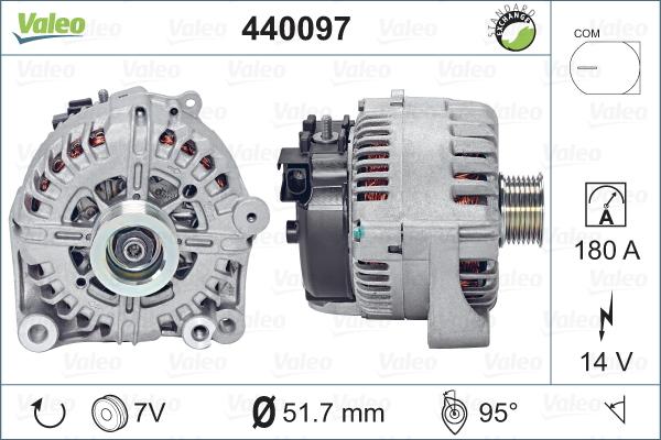 Valeo 440097 - Генератор autocars.com.ua