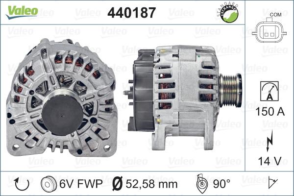 Valeo 440187 - Генератор autocars.com.ua