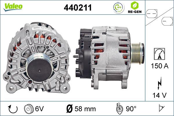 VALEO 440211 - Генератор autocars.com.ua