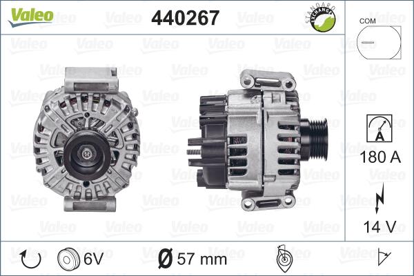 Valeo 440267 - Генератор autocars.com.ua