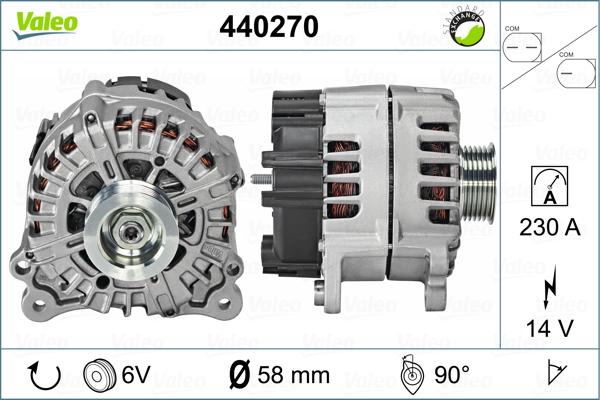 Valeo 440270 - Генератор autocars.com.ua